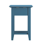 Mesa auxiliar de 1 cajón multicolor con estación de carga, para 1