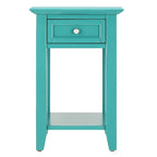 Mesa auxiliar de 1 cajón multicolor con estación de carga, para 1