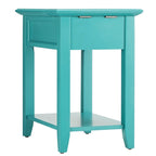Mesa auxiliar de 1 cajón multicolor con estación de carga, para 1