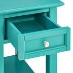 Mesa auxiliar de 1 cajón multicolor con estación de carga, para 1