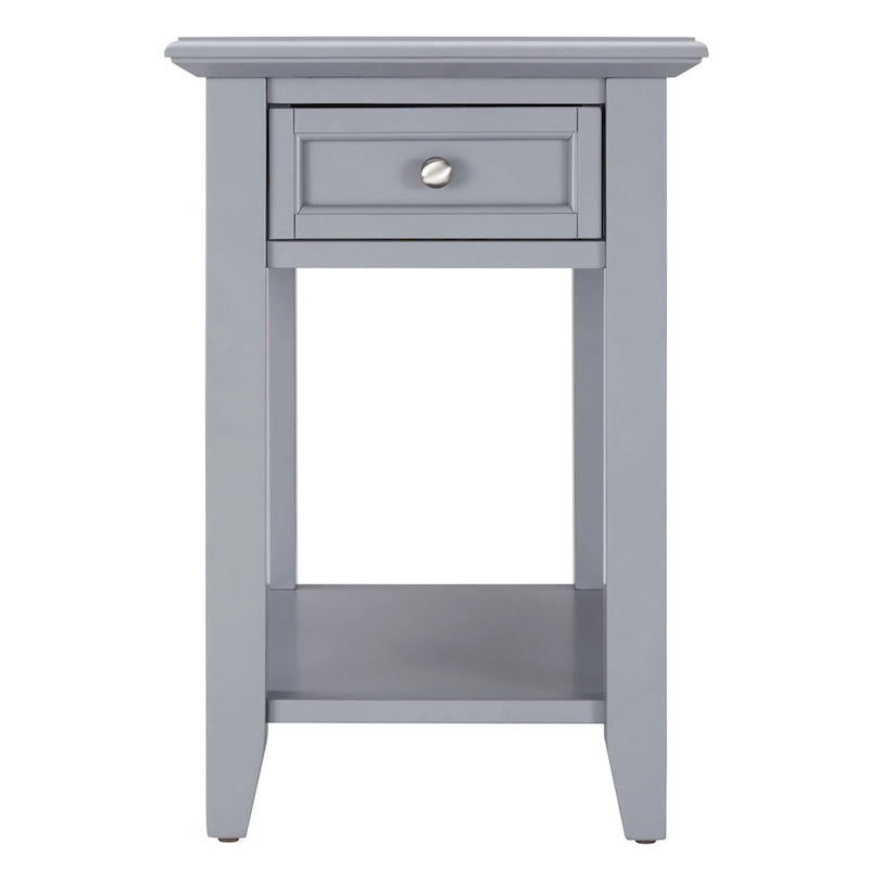 Mesa auxiliar de 1 cajón multicolor con estación de carga, para 1