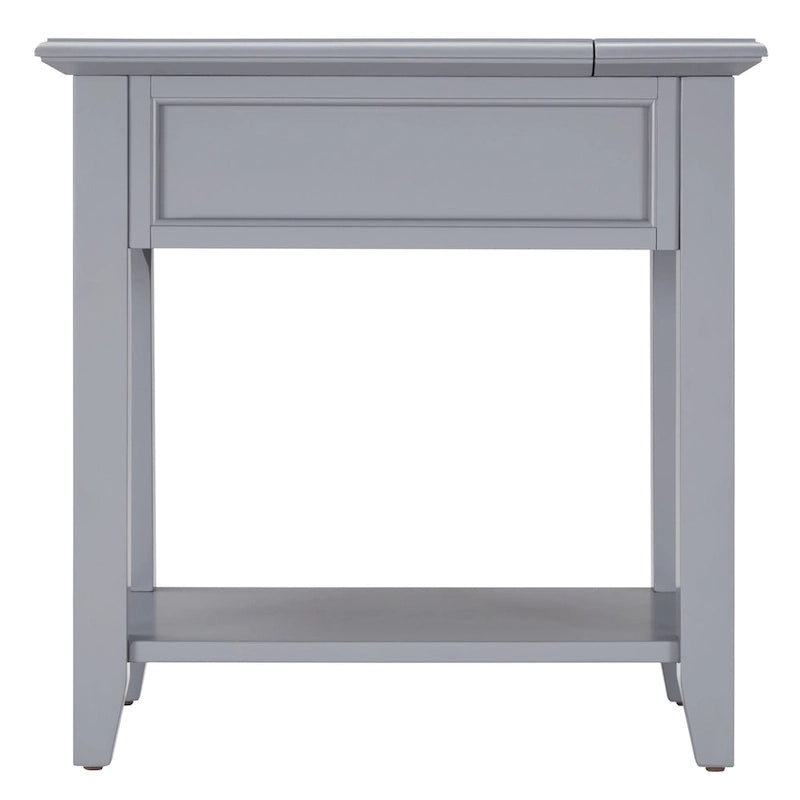 Mesa auxiliar de 1 cajón multicolor con estación de carga, para 1