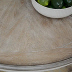 Mesa de comedor redonda de pedestal Magnolia Manor con extensiones expandibles - 2 acabados