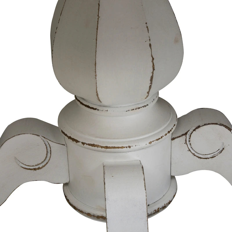 Mesa de comedor redonda de pedestal Magnolia Manor con extensiones expandibles - 2 acabados