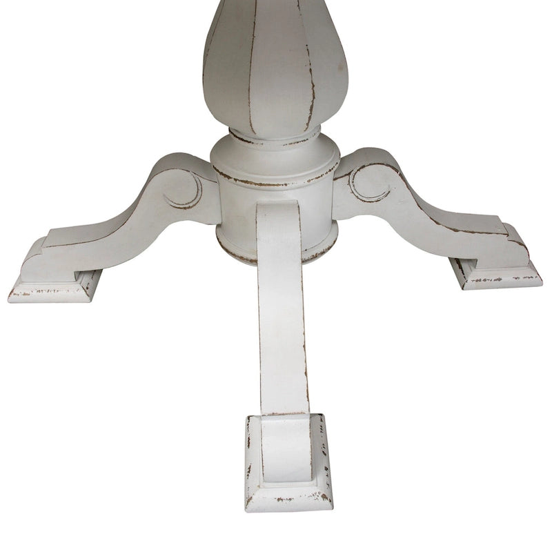 Mesa de comedor redonda de pedestal Magnolia Manor con extensiones expandibles - 2 acabados