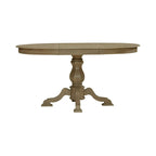 Mesa de comedor redonda de pedestal Magnolia Manor con extensiones expandibles - 2 acabados