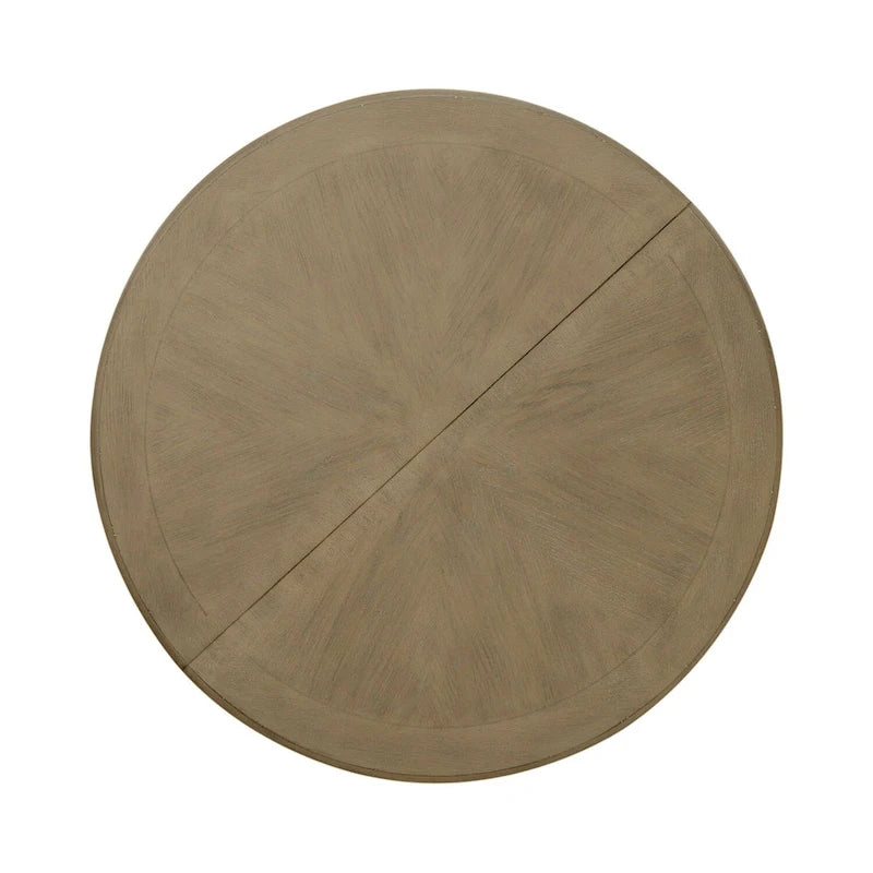 Mesa de comedor redonda de pedestal Magnolia Manor con extensiones expandibles - 2 acabados