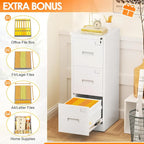 Archivador metálico vertical de 3 cajones con ruedas | Negro, naranja, azul, blanco, rosa, gris | 1 persona