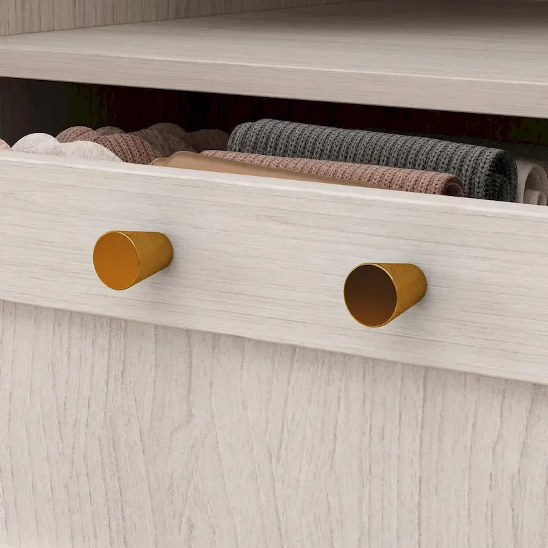 Armario modular con puerta de cristal esmerilado gris claro, armario esquinero en forma de L/U