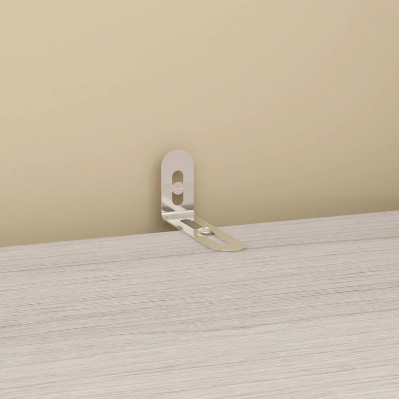 Armario modular con puerta de cristal esmerilado gris claro, armario esquinero en forma de L/U