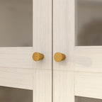 Armario modular con puerta de cristal esmerilado gris claro, armario esquinero en forma de L/U