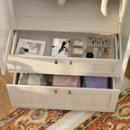 Armario modular con puerta de cristal esmerilado gris claro, armario esquinero en forma de L/U