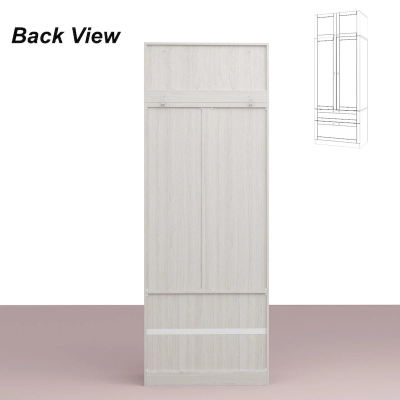 Armario modular con puerta de cristal esmerilado gris claro, armario esquinero en forma de L/U