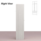 Armario modular con puerta de cristal esmerilado gris claro, armario esquinero en forma de L/U
