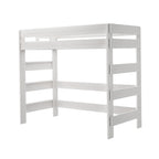 Cama alta doble de estilo rústico en color Driftwood/Barnwood Brown, para 1 persona