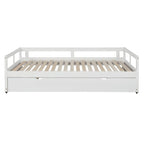 Cama nido expandible blanca/gris/espresso con nido, de individual a king, 1-2 personas