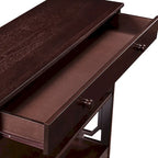 Mesa Consola con 1 Cajón y Estantes – Negro, Espresso, Gris, Blanco, Madera Flotante