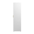 Armario alto de almacenaje estilo Shaker blanco con puertas, 2 puertas, individual