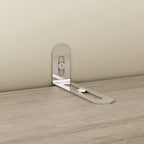 Armario de 4 puertas en madera blanca/gris con barras para colgar y estantes, para 1-2 personas