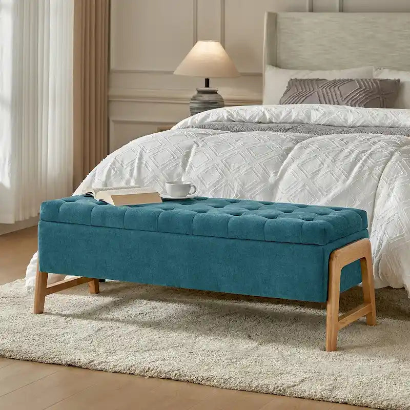 Cama doble moderna multicolor con nido y 3 cajones, capacidad para 2 personas