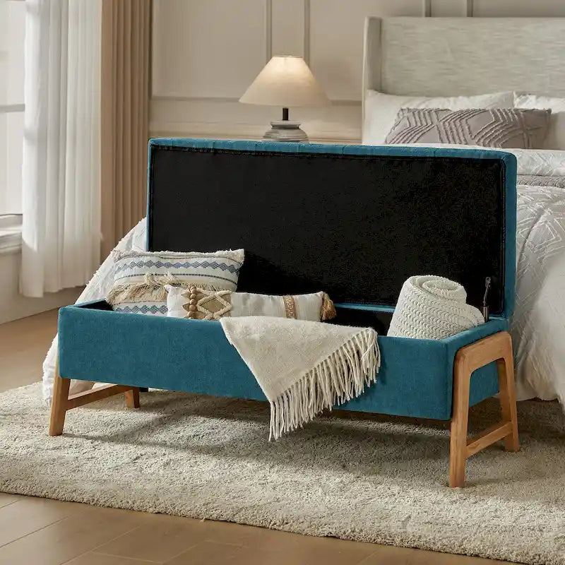 Cama doble moderna multicolor con nido y 3 cajones, capacidad para 2 personas