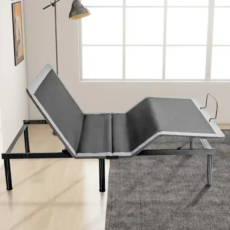 Base de Cama Ajustable, Inclinación de Cabeza y Pies, Control Remoto Inalámbrico, Base de Cama Ajustable con Gravedad Cero