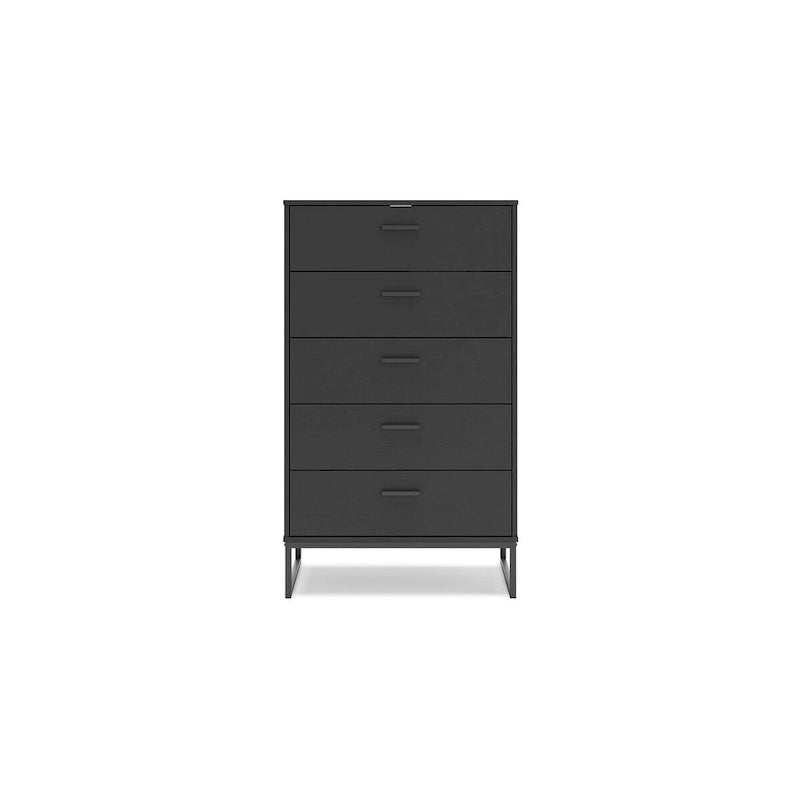 Signature Design by Ashley Socalle Black Chest of Drawers