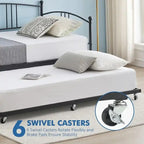 Cama doble moderna rosa / blanca / negra con nido, para 1-2