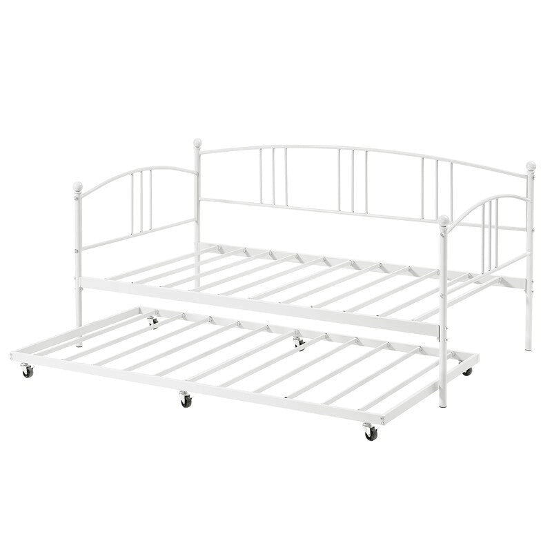 Cama doble moderna rosa / blanca / negra con nido, para 1-2