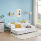 Cama doble moderna rosa / blanca / negra con nido, para 1-2