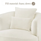Sillón giratorio de barril en trigo/azul marino/gris/beige, tela tapizada, 1 persona