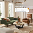 Sillón reclinable de empuje color topo/marrón/verde oliva, para 1 persona
