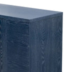 Aparador tradicional gris topo / azul marino antiguo / negro con tiradores dorados, montaje para 1 persona