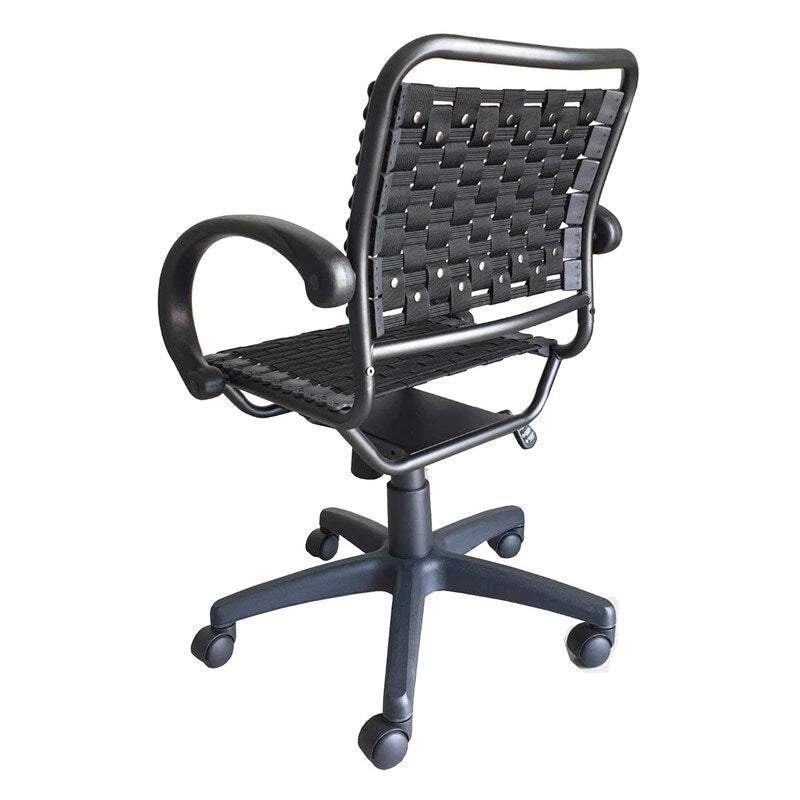 Silla de oficina negra Bungee con brazos, asiento individual