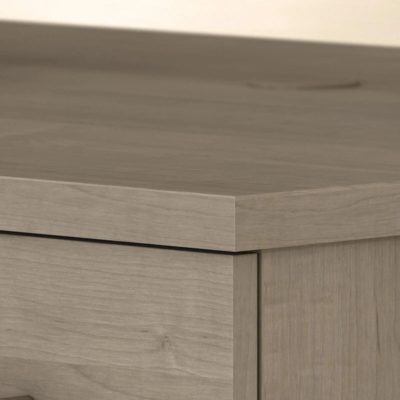 Armario de almacenamiento alto con puertas blanco/gris ceniza – 2 puertas, 4 estantes