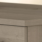 Armario de almacenamiento alto con puertas blanco/gris ceniza – 2 puertas, 4 estantes