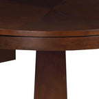 Mesa de póker/billar americano/comedor redonda 3 en 1, marrón oscuro, capacidad para varias personas