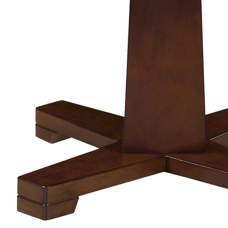 Mesa de póker/billar americano/comedor redonda 3 en 1, marrón oscuro, capacidad para varias personas
