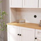Mueble de almacenamiento para despensa, blanco, moderno, para 1 persona