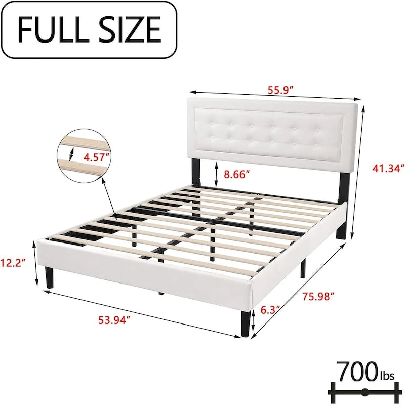 Estructura de cama tapizada con capitoné de terciopelo | Negro/Beige/Blanco/Rosa | Individual/Matrimonial/Queen/King | 1-2 personas