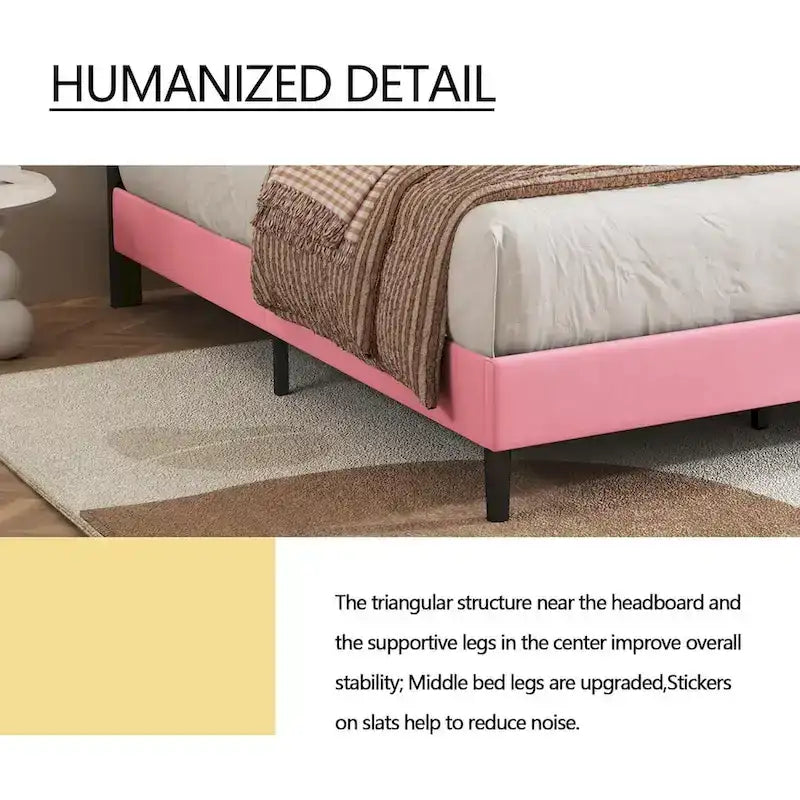 Estructura de cama tapizada con capitoné de terciopelo | Negro/Beige/Blanco/Rosa | Individual/Matrimonial/Queen/King | 1-2 personas